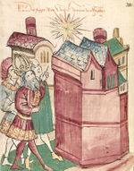 Henri III le Noir devant Tivoli - manuscrit du XVe siècle
